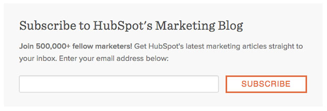 Subscribe Hubspot Newsletter
