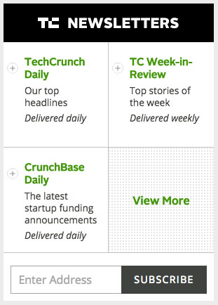 Techcrunch newsletter